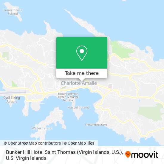 Bunker Hill Hotel Saint Thomas (Virgin Islands, U.S.) map