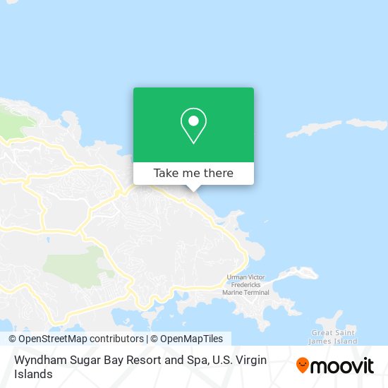 Wyndham Sugar Bay Resort and Spa map