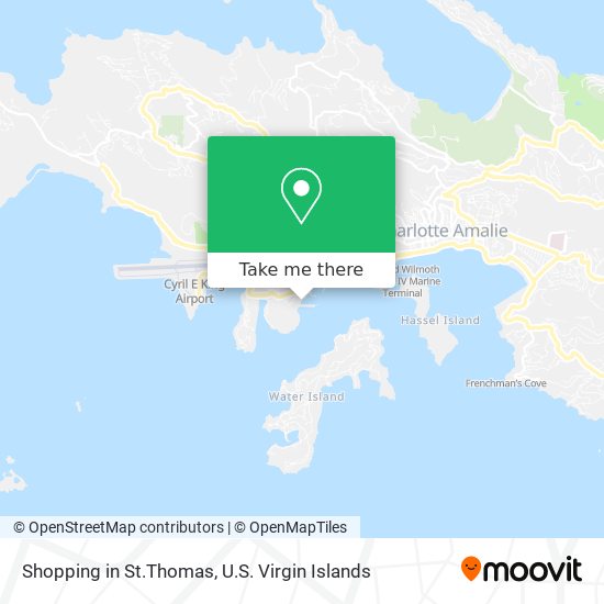 Shopping in St.Thomas map