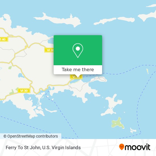 Ferry To St John map
