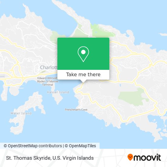 St. Thomas Skyride map