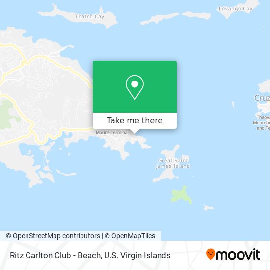Ritz Carlton Club - Beach map