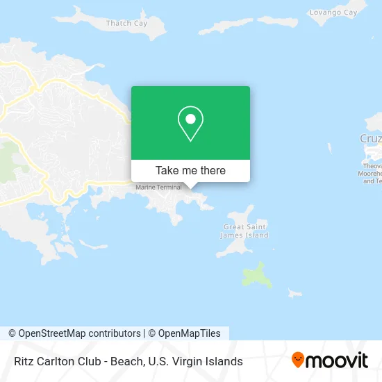 Ritz Carlton Club - Beach map