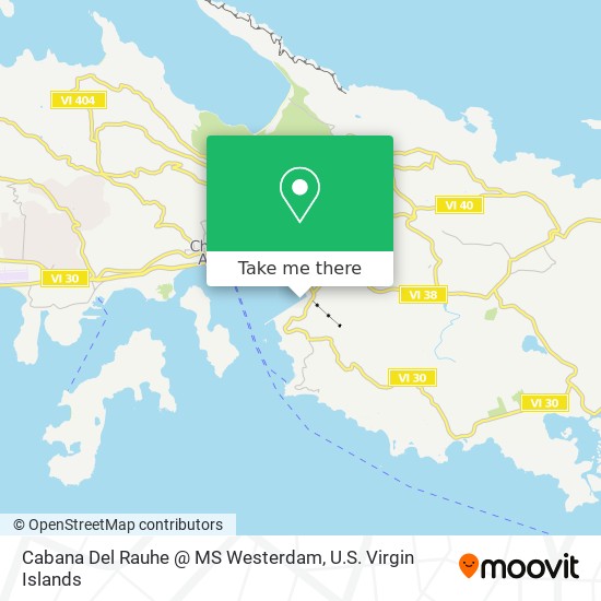 Cabana Del Rauhe @ MS Westerdam map