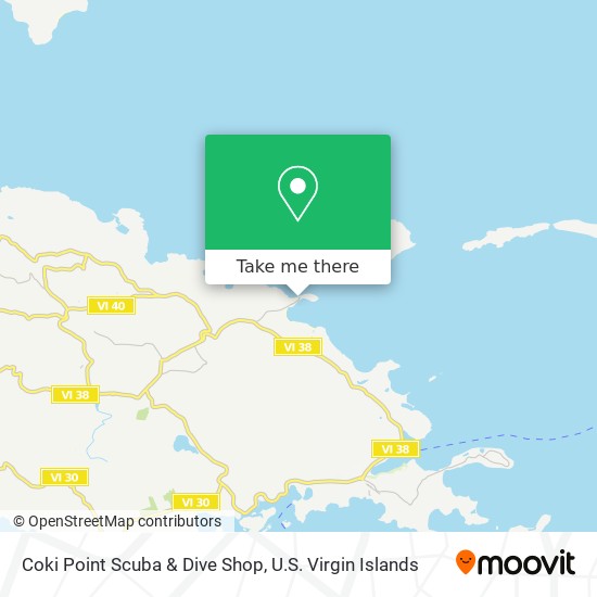 Coki Point Scuba & Dive Shop map