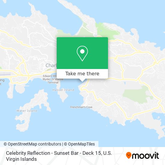 Celebrity Reflection - Sunset Bar - Deck 15 map