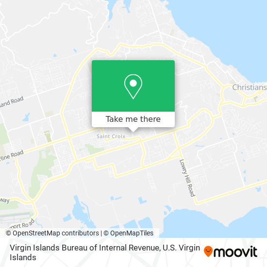 Virgin Islands Bureau of Internal Revenue map