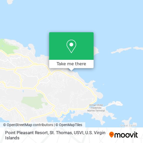 Point Pleasant Resort, St. Thomas, USVI map