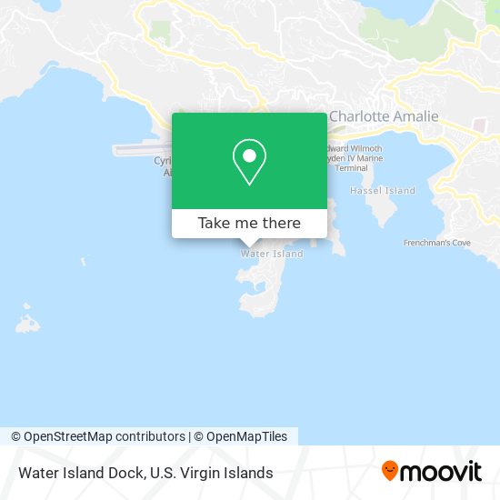 Water Island Dock map