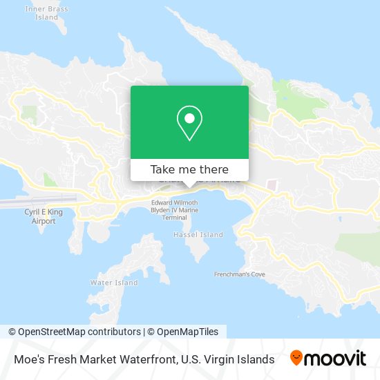 Moe's Fresh Market Waterfront map