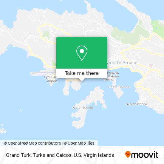 Grand Turk, Turks and Caicos map