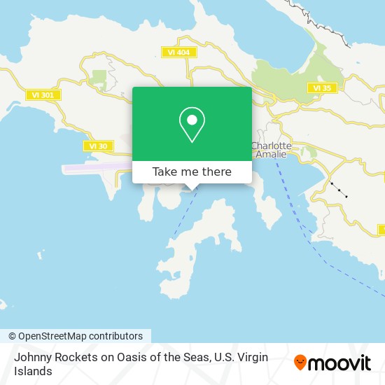 Johnny Rockets on Oasis of the Seas map