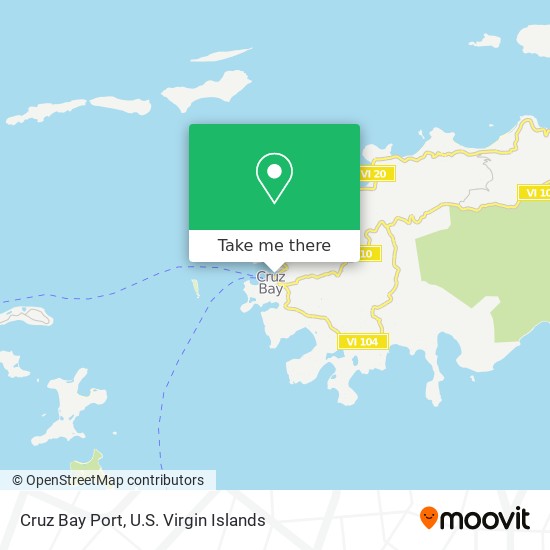 Cruz Bay Port map