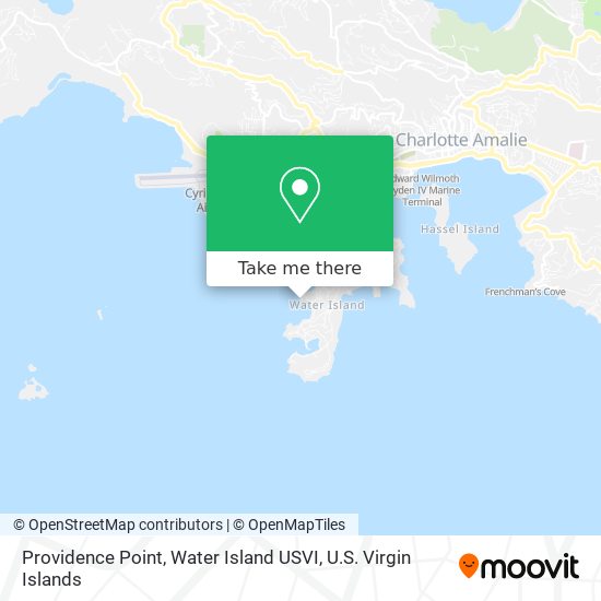Providence Point, Water Island USVI map
