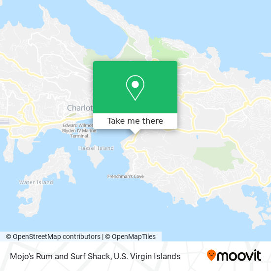 Mojo's Rum and Surf Shack map