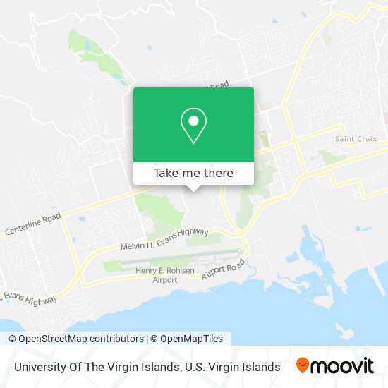 University Of The Virgin Islands map