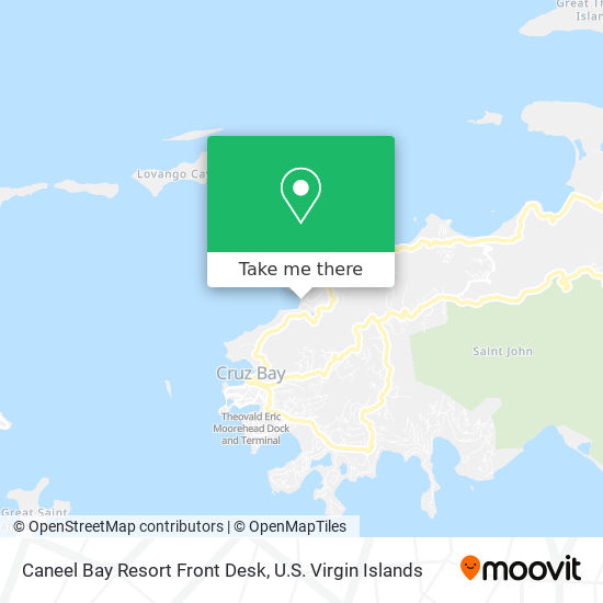 Caneel Bay Resort Front Desk map