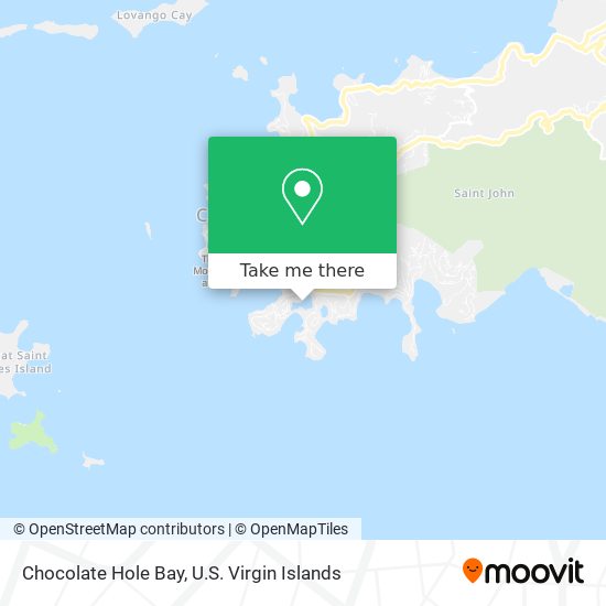 Chocolate Hole Bay map
