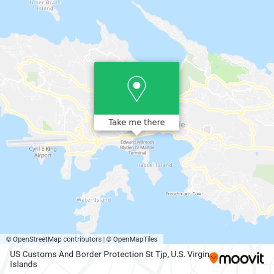 US Customs And Border Protection St Tjp map