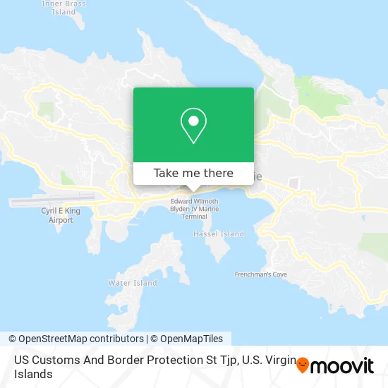 US Customs And Border Protection St Tjp map