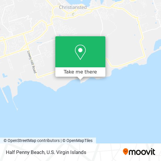 Half Penny Beach map
