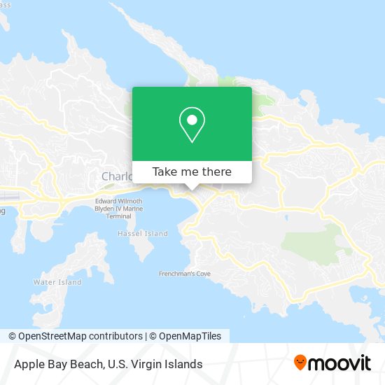 Apple Bay Beach map