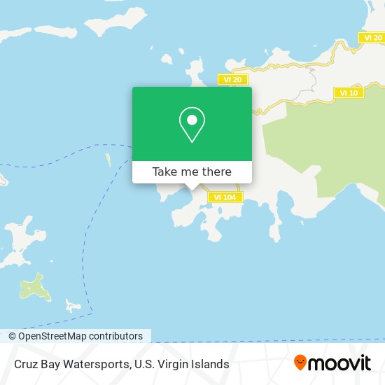 Cruz Bay Watersports map