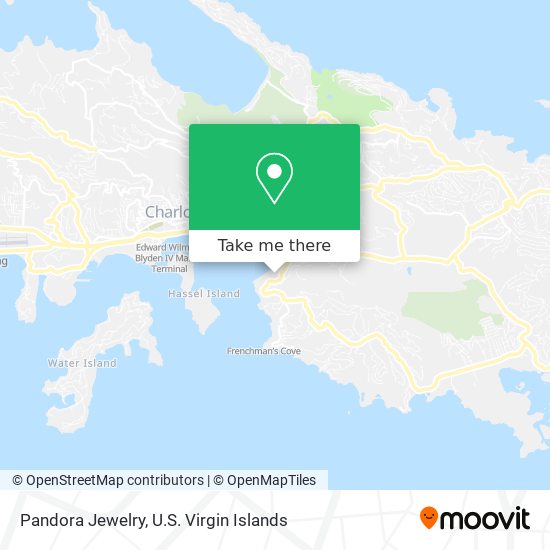 Pandora Jewelry map