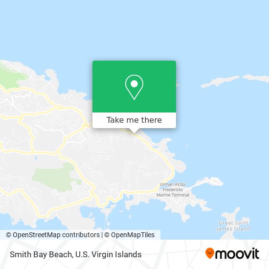 Smith Bay Beach map