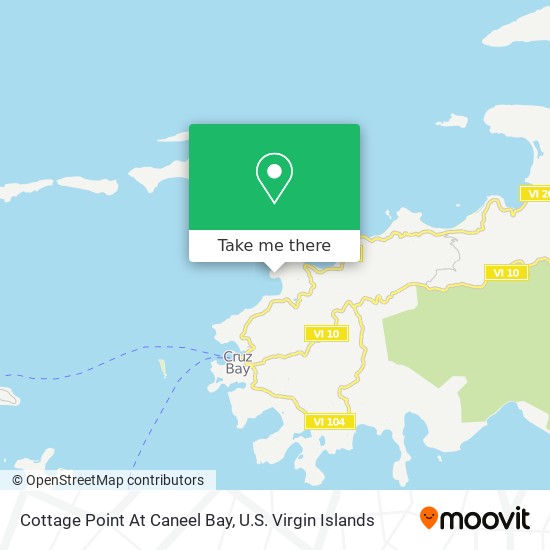 Cottage Point At Caneel Bay map