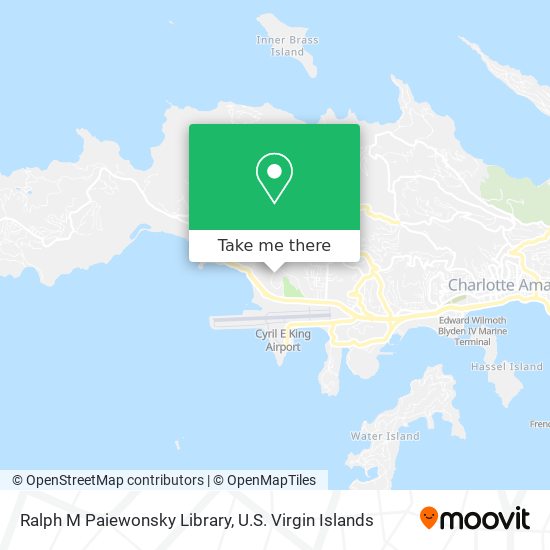 Ralph M Paiewonsky Library map