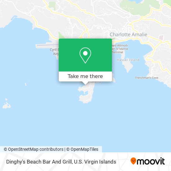 Dinghy's Beach Bar And Grill map