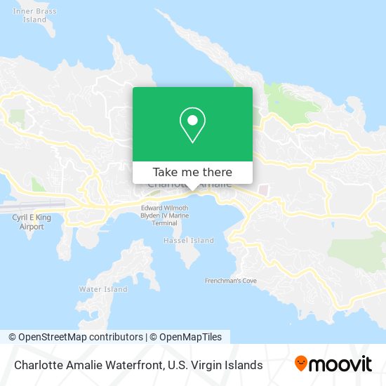 Mapa Charlotte Amalie Waterfront