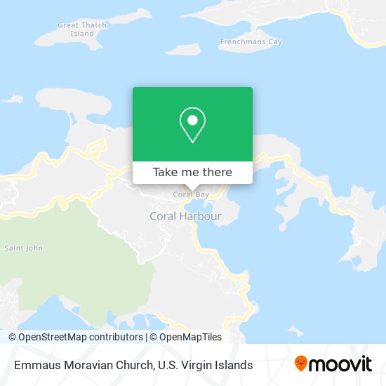 Mapa Emmaus Moravian Church