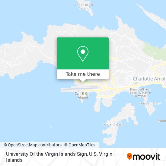 University Of the Virgin Islands Sign map