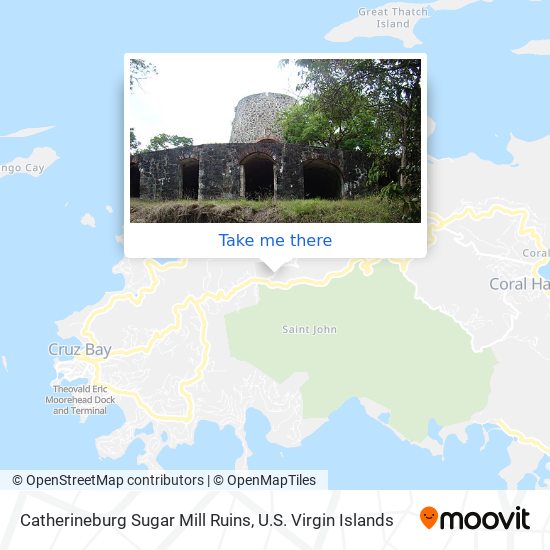 Catherineburg Sugar Mill Ruins map