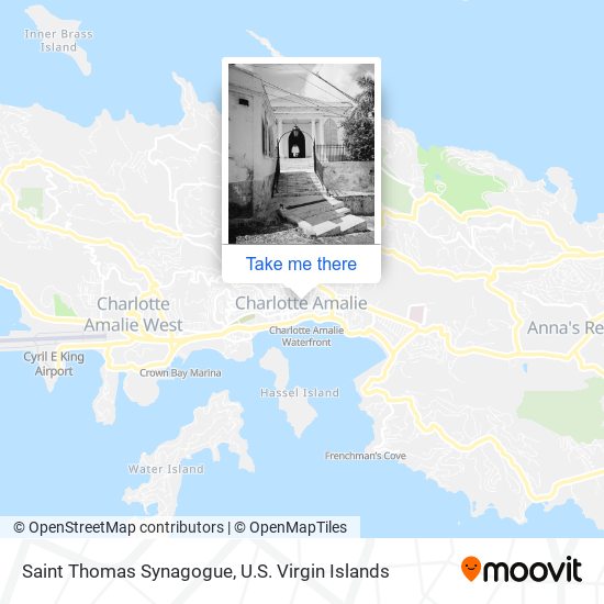 Mapa Saint Thomas Synagogue