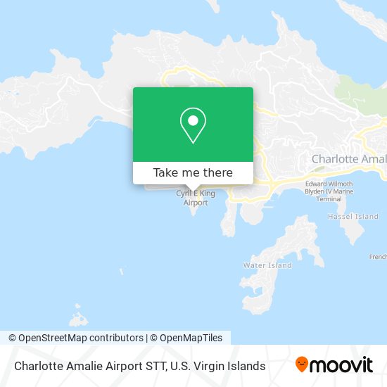 Mapa Charlotte Amalie Airport STT