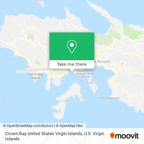 Crown Bay United States Virgin Islands map