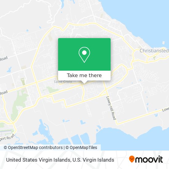 United States Virgin Islands map