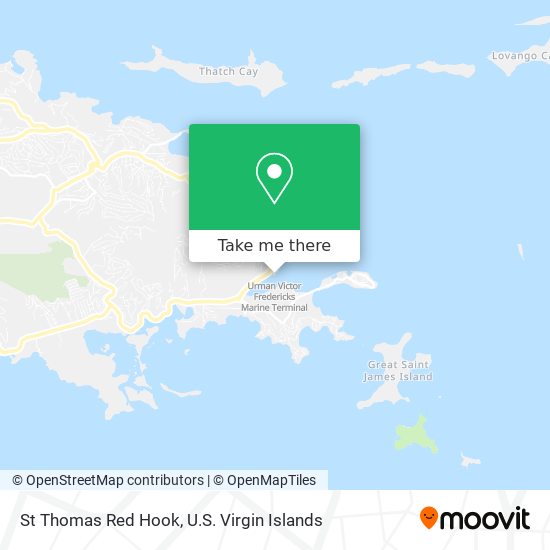 Mapa St Thomas Red Hook