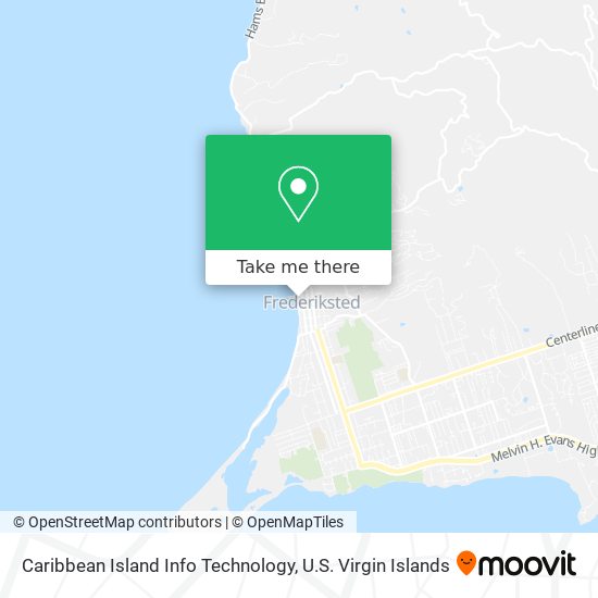 Caribbean Island Info Technology map