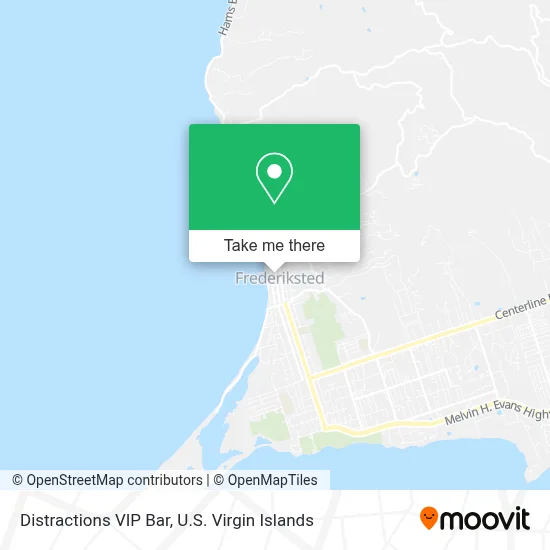 Distractions VIP Bar map
