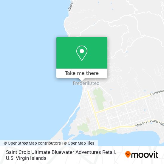 Mapa Saint Croix Ultimate Bluewater Adventures Retail