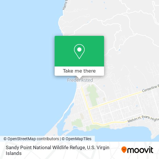 Sandy Point National Wildlife Refuge map