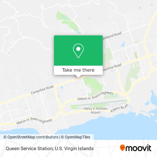 Queen Service Station map