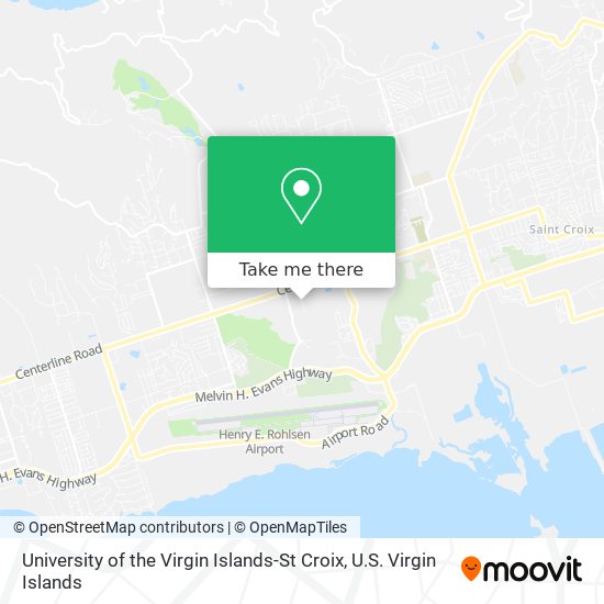 University of the Virgin Islands-St Croix map