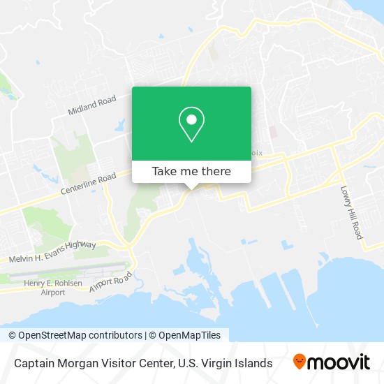 Mapa Captain Morgan Visitor Center