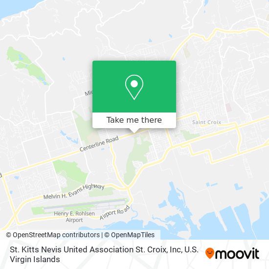 St. Kitts Nevis United Association St. Croix, Inc map