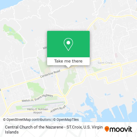 Central Church of the Nazarene - ST.Croix map